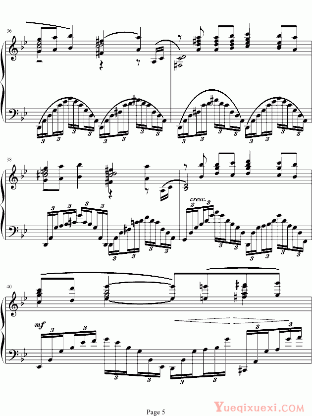 拉赫马尼若夫 Rachmaninoff G小调前奏曲.op.23 No.5