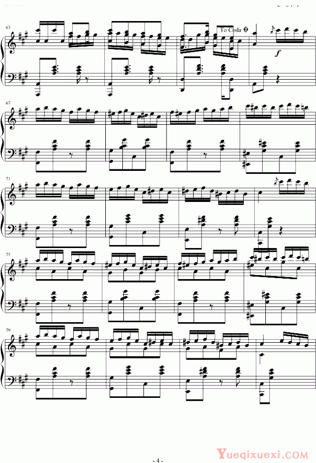 莫扎特 土耳其进行曲爵士版钢琴谱