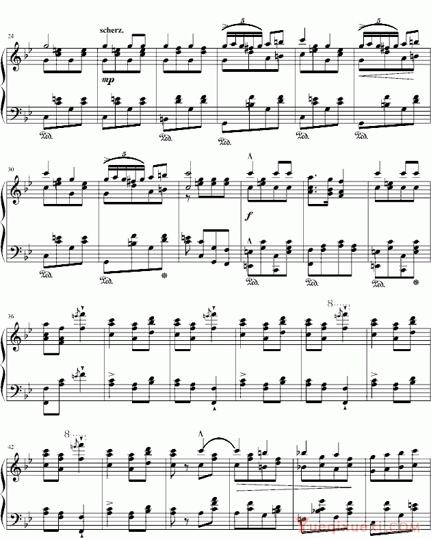 李斯特《唐璜的回忆》选段香槟之歌 最难钢琴谱