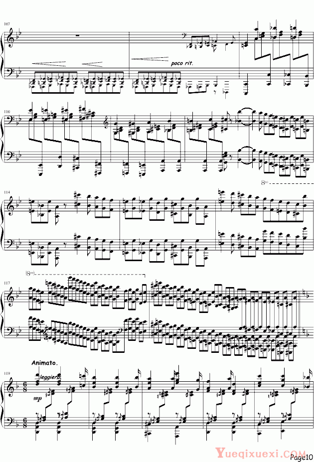 李斯特 Etudes dexecution transcendante No.4 （Mazeppa） 钢琴谱