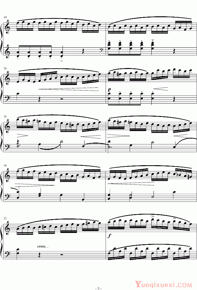 莫扎特Sonata K.310 钢琴谱