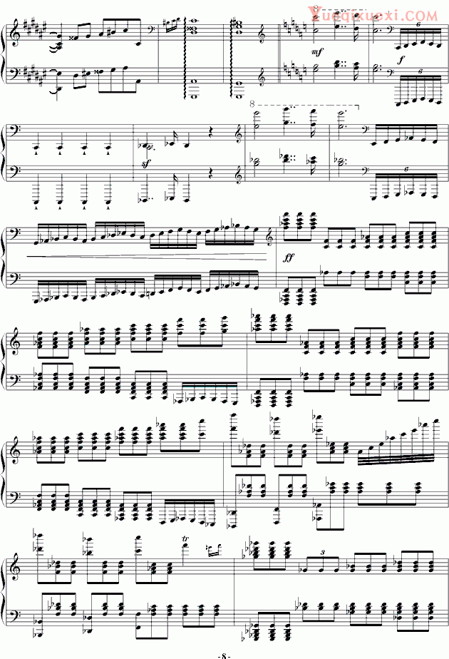 阿尔坎 新年献礼《大奏鸣曲》第二乐章 钢琴谱