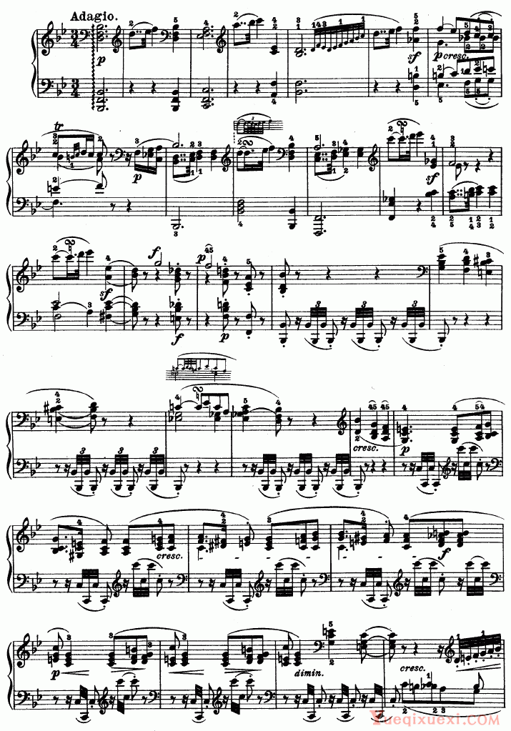 贝多芬-beethoven 暴风雨-d小调第十七钢琴奏鸣曲 - Op.31—2