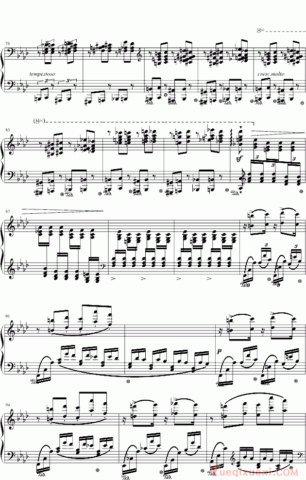 李斯特 f小调超凡钢琴练习曲第10首