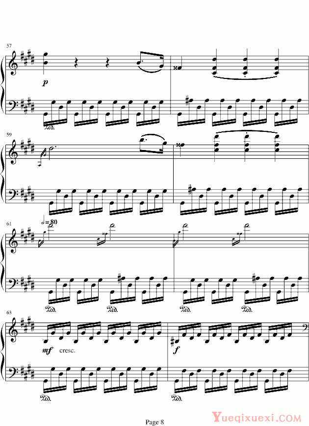 贝多芬beethoven 月光奏鸣曲第三乐章 钢琴谱