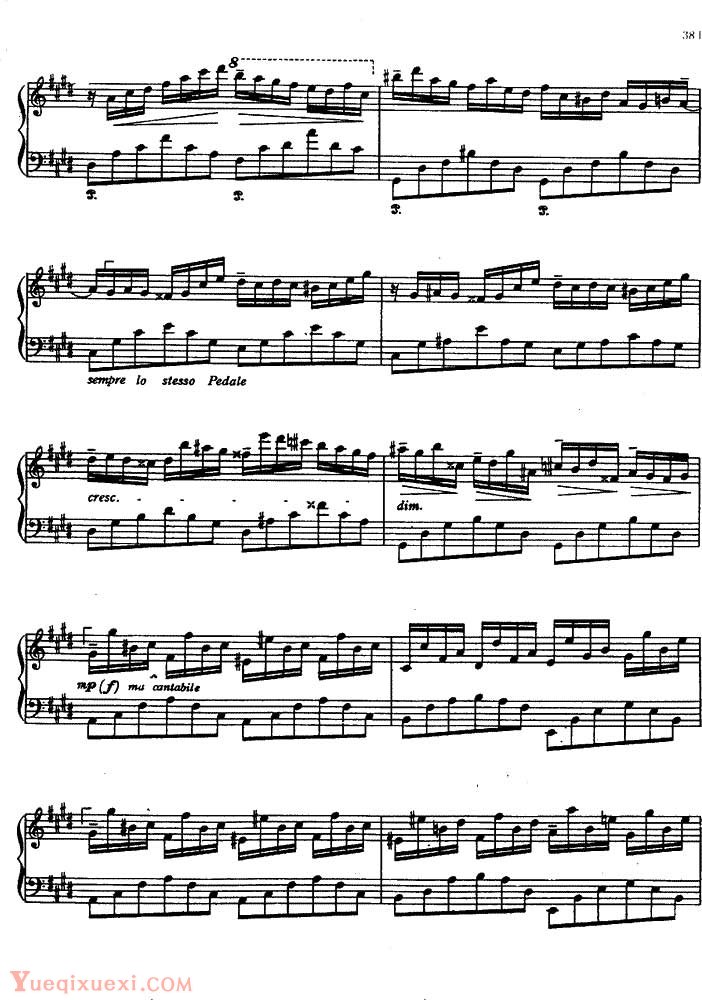 肖邦-chopin 幻想即兴曲 钢琴名人名曲谱