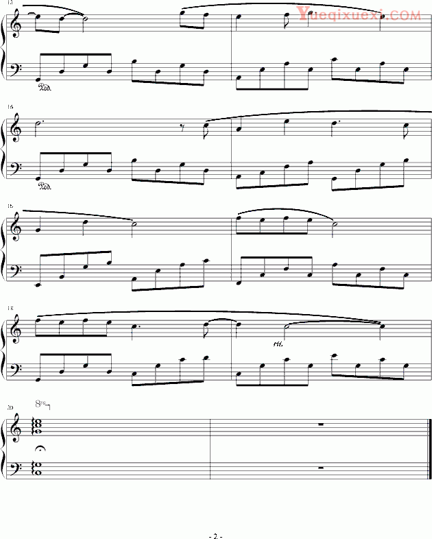 儿童歌曲 《虫儿飞》适合初学者的钢琴谱