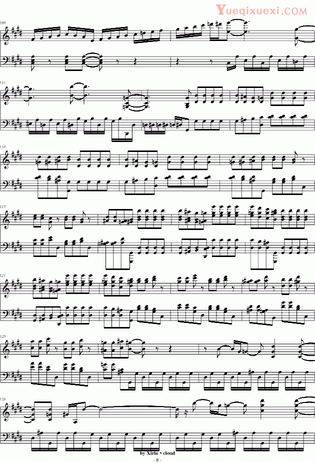 贝多芬 beethoven 月光奏鸣曲 改编版 钢琴谱