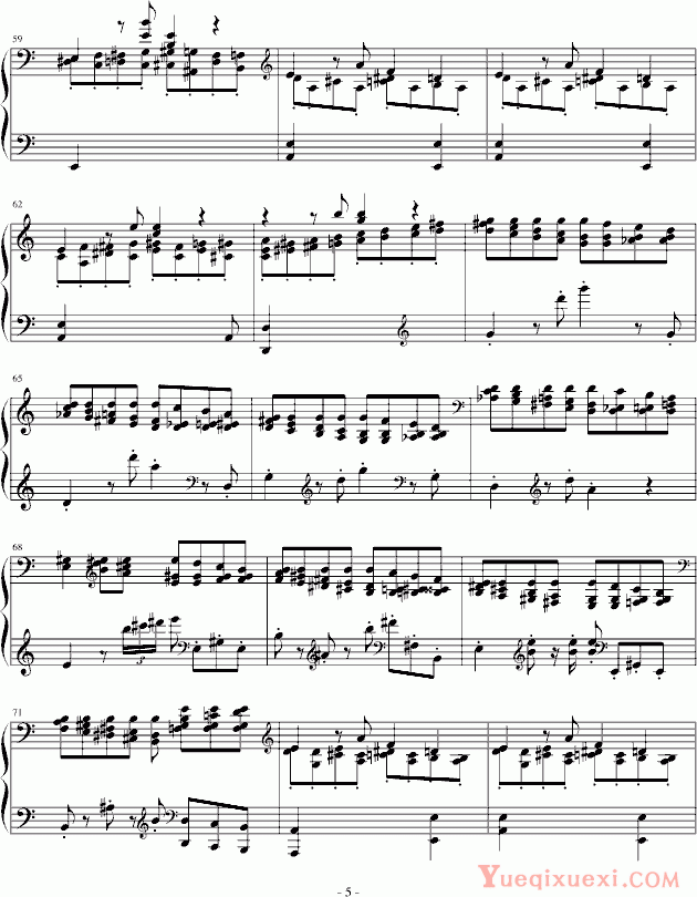 普罗科非耶夫 第二钢琴奏鸣曲 第二乐章