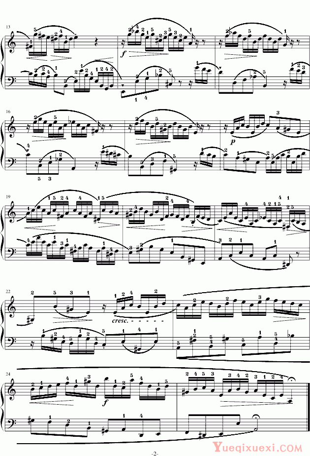 巴哈Bach Johann Sebastian 托卡塔与赋格 管风琴 钢琴谱
