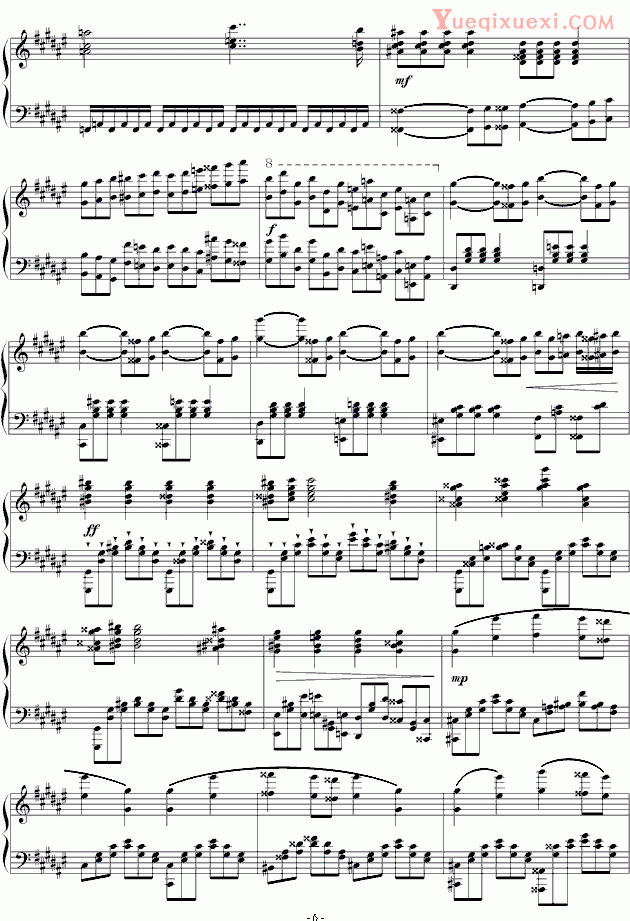 阿尔坎 新年献礼《大奏鸣曲》第二乐章 钢琴谱