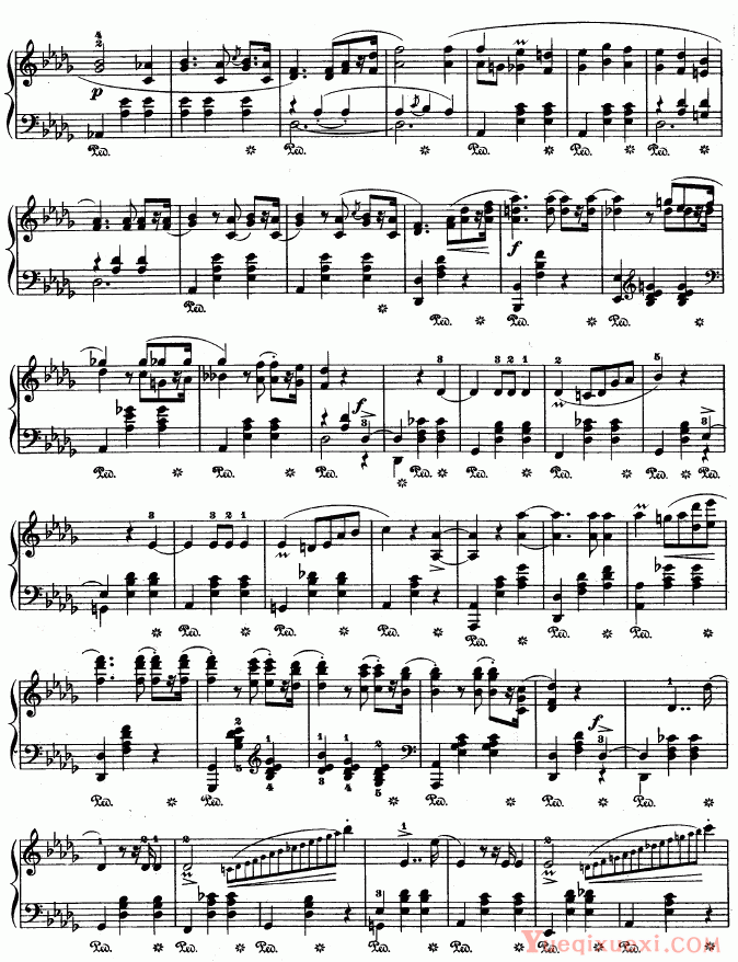 肖邦-chopin 钢琴圆舞曲34-1
