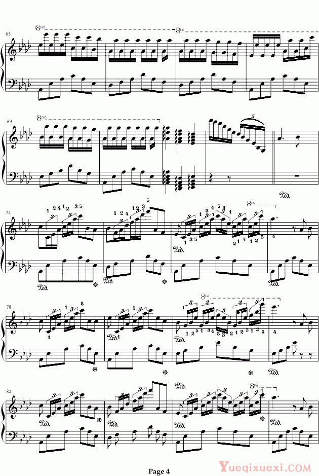 巴达尔杰斯卡 甜蜜奏鸣曲（三连音附指法） 钢琴谱