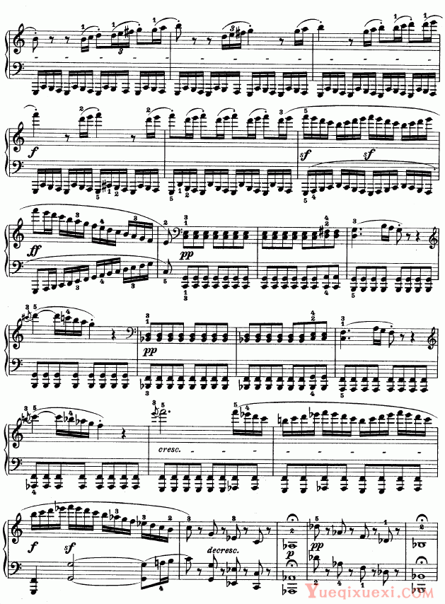 贝多芬-beethoven 第二十一钢琴奏鸣曲-（Op.53）