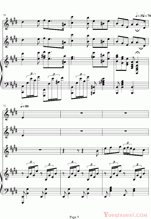 世界名曲 Mattinata（黎明） 钢琴谱