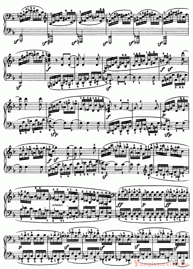 贝多芬-beethoven 第二十二钢琴奏鸣曲-Op.54