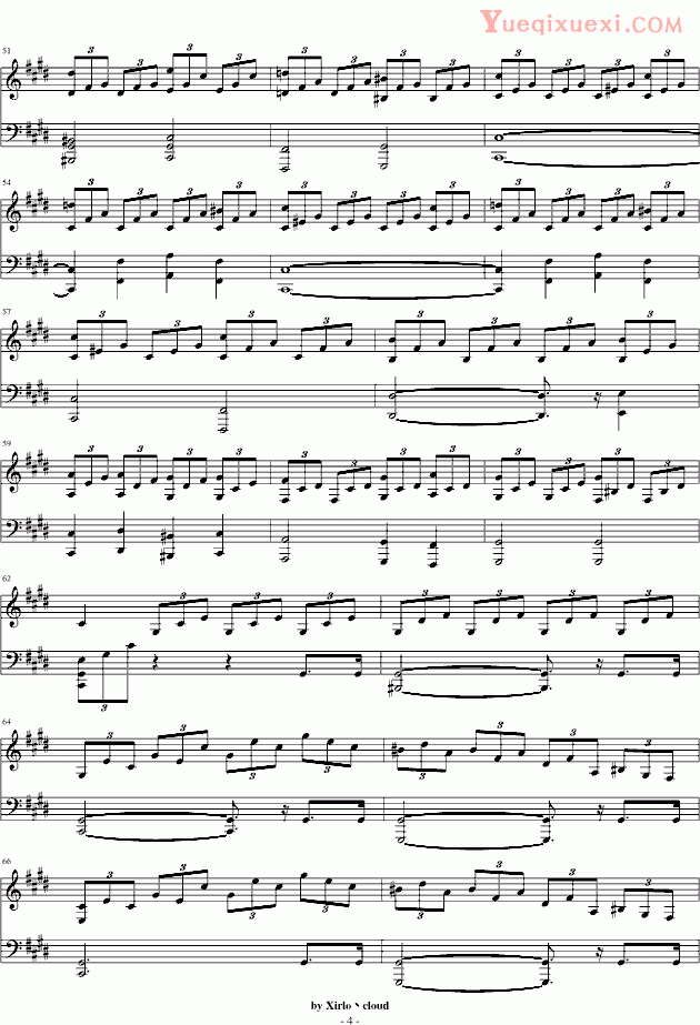 贝多芬 beethoven 月光奏鸣曲 改编版 钢琴谱
