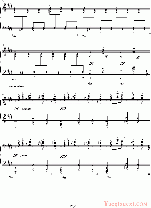 拉赫马尼若夫 #c小调前奏曲Op.3-2