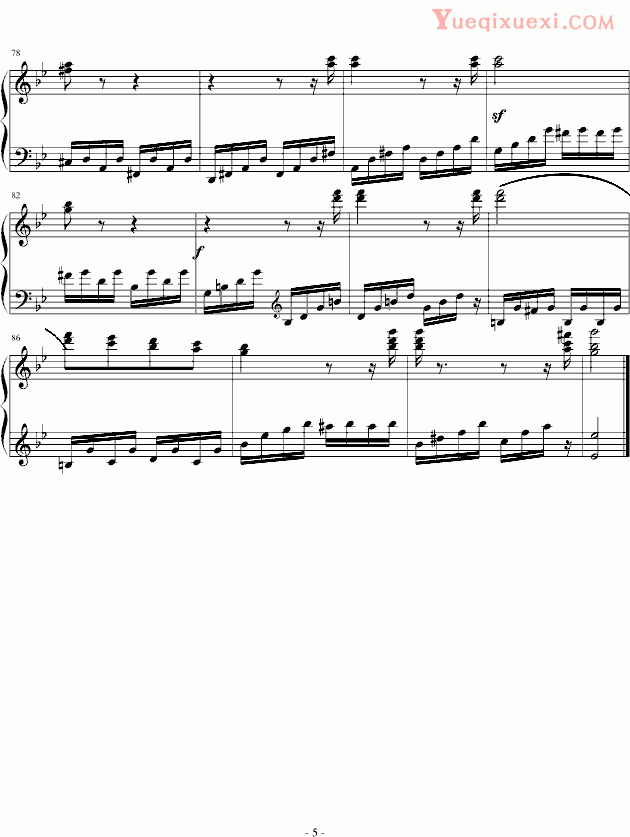 贝多芬 beethoven 热情奏鸣曲第三乐章简化改编版 钢琴谱