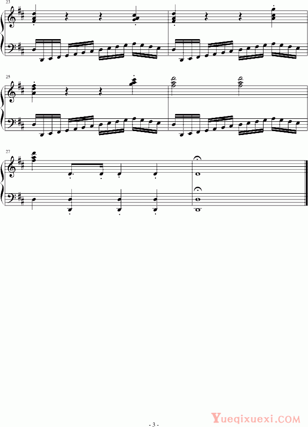 车尔尼 Czerny 练习曲（Op.636 No.11）
