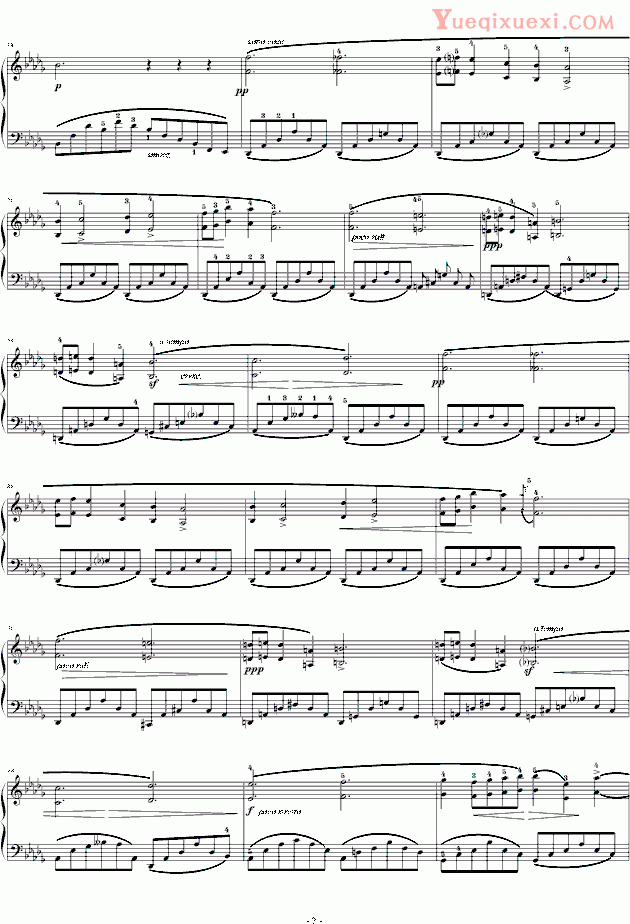 肖邦 chopin《降b小调夜曲,Op.9-1快板》钢琴谱