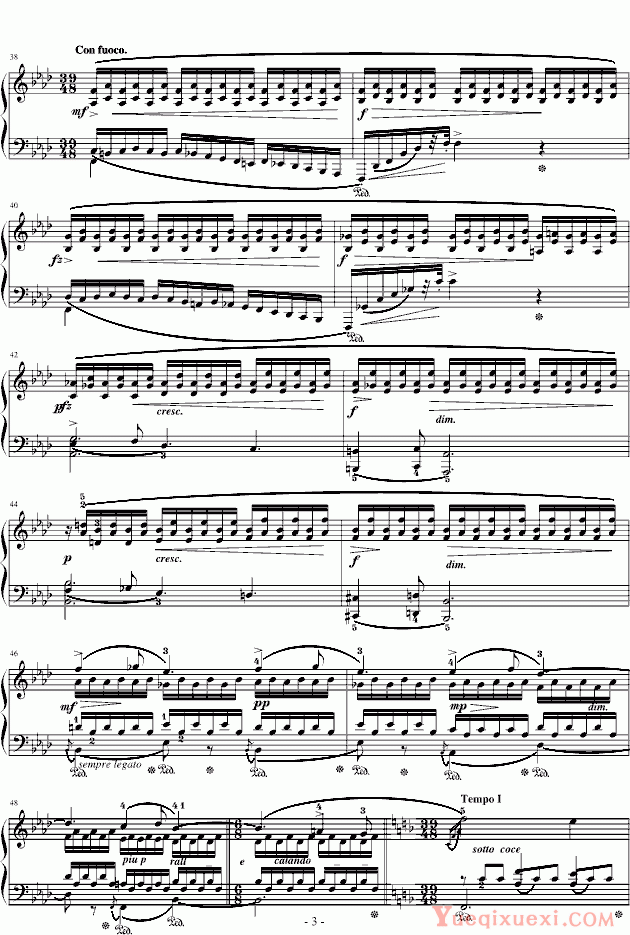 肖邦 chopin 肖邦F大调夜曲（Op.15-1）