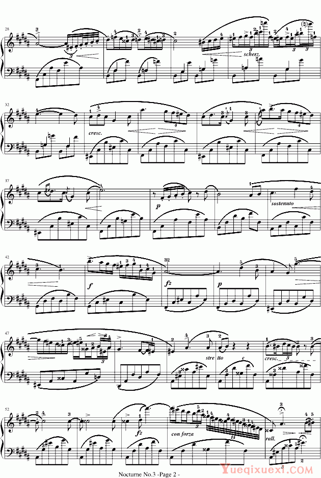 肖邦 chopin 肖邦夜曲No.3,Op.9-3