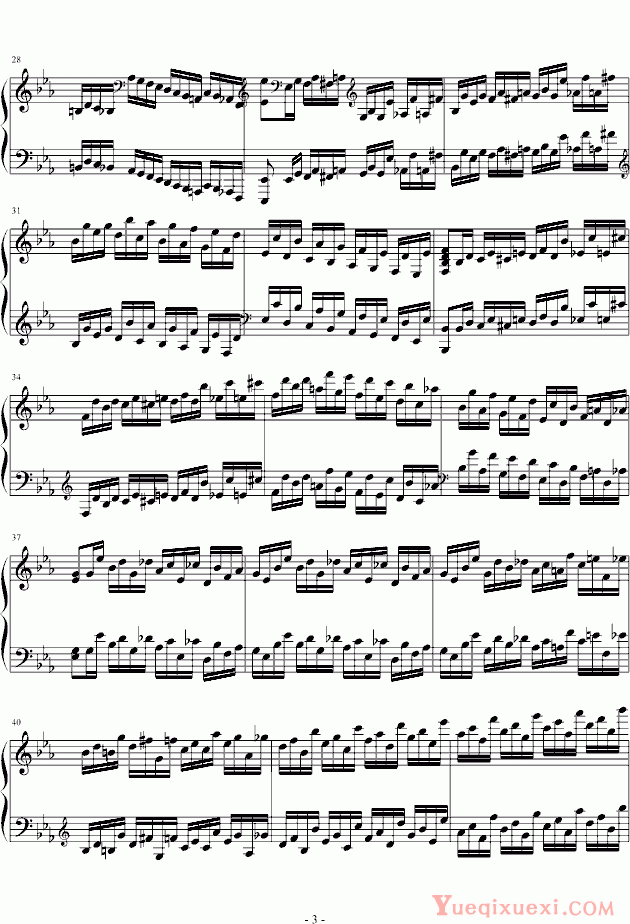 莫什科夫斯基 Moszkowski 巧技练习曲 op72 no7 钢琴谱