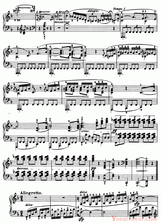 贝多芬-beethoven 第二十二钢琴奏鸣曲-Op.54