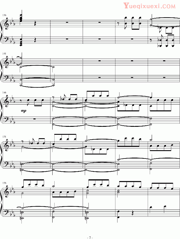 贝多芬 beethoven 李斯特改编贝多芬《命运》独奏版 钢琴谱