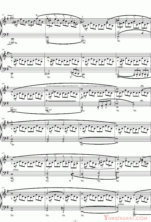 舒伯特 G大调即兴曲(Op.90,No.3)
