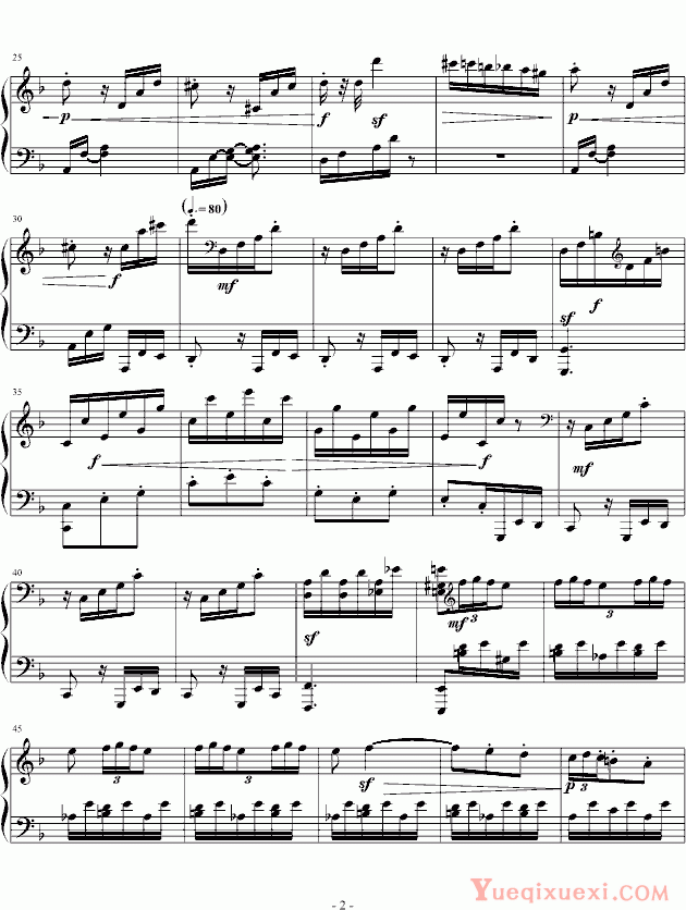 贝多芬 beethoven 暴风雨第三乐章钢琴谱