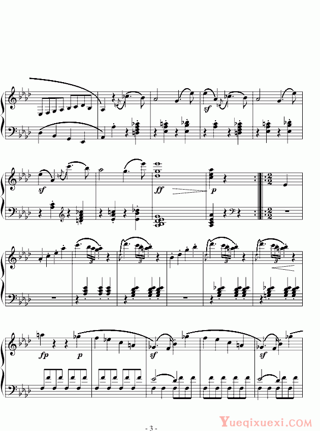 贝多芬 beethoven f小调奏鸣曲第一乐章Op.2 No.1
