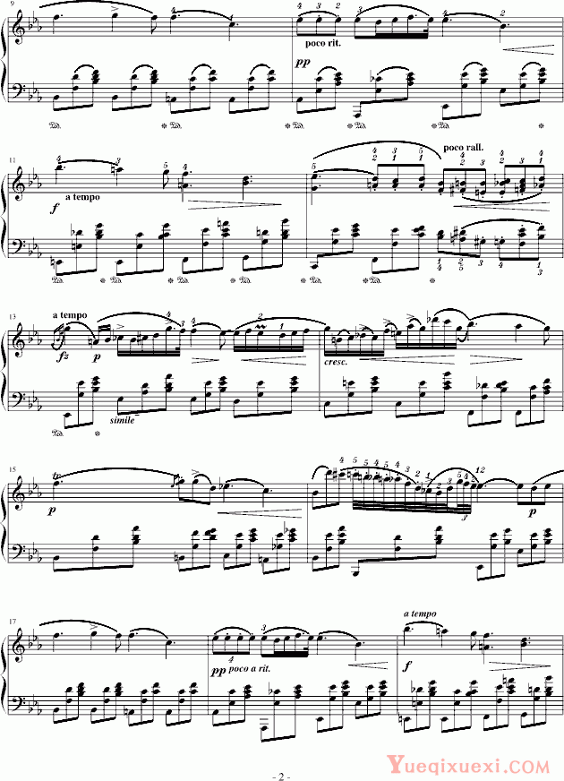 肖邦 chopin 降E大调夜曲Op.9-2
