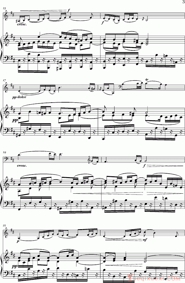 巴赫 P.E.Bach G弦之歌 钢琴谱