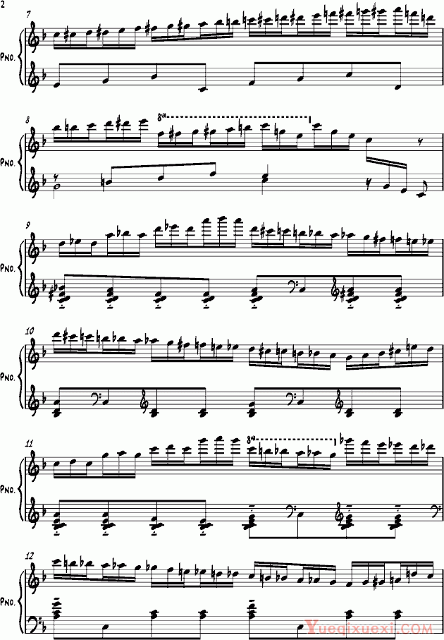 莫什科夫斯基 Moszkowski Etude Op 72 No 6 钢琴谱