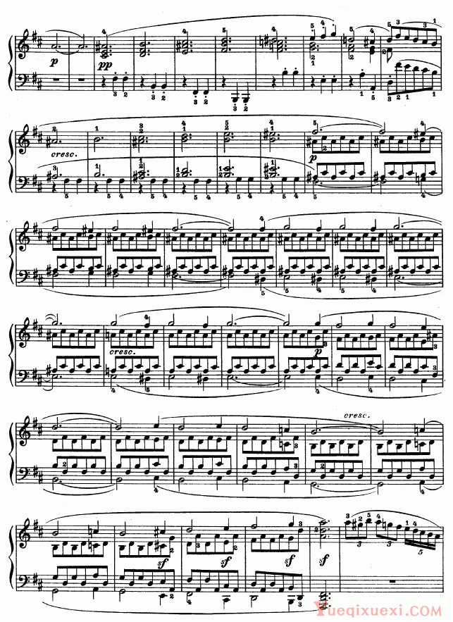 贝多芬-beethoven 第十五钢琴奏鸣曲（Op.28）