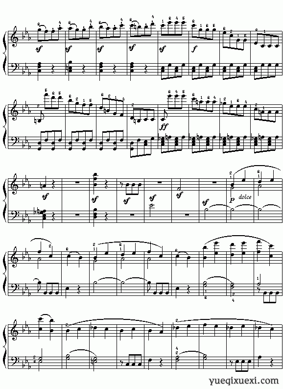 (德)贝多芬：《命运交响乐》第一乐章 
