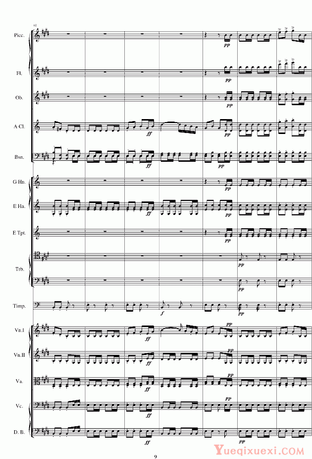 罗西尼 威廉退尔序曲原版扒谱 钢琴谱
