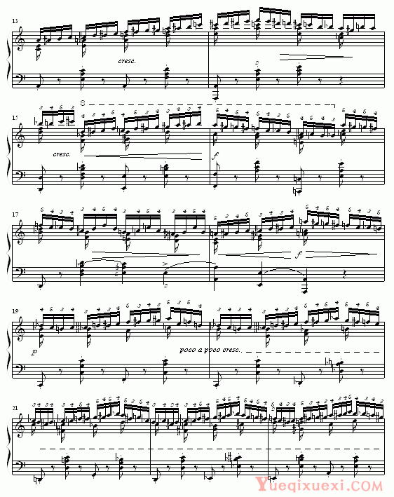 肖邦-chopin 半音练习曲
