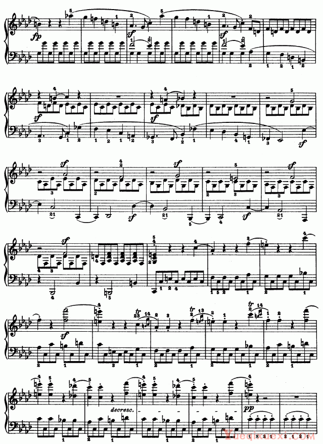 贝多芬-beethoven f小调第一钢琴奏鸣曲