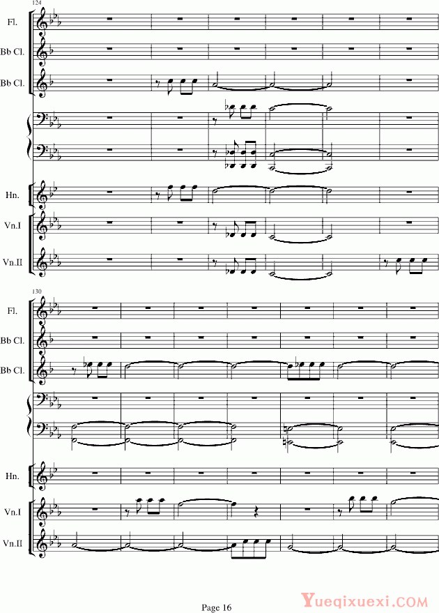 贝多芬的C小调第五命运交响曲总谱