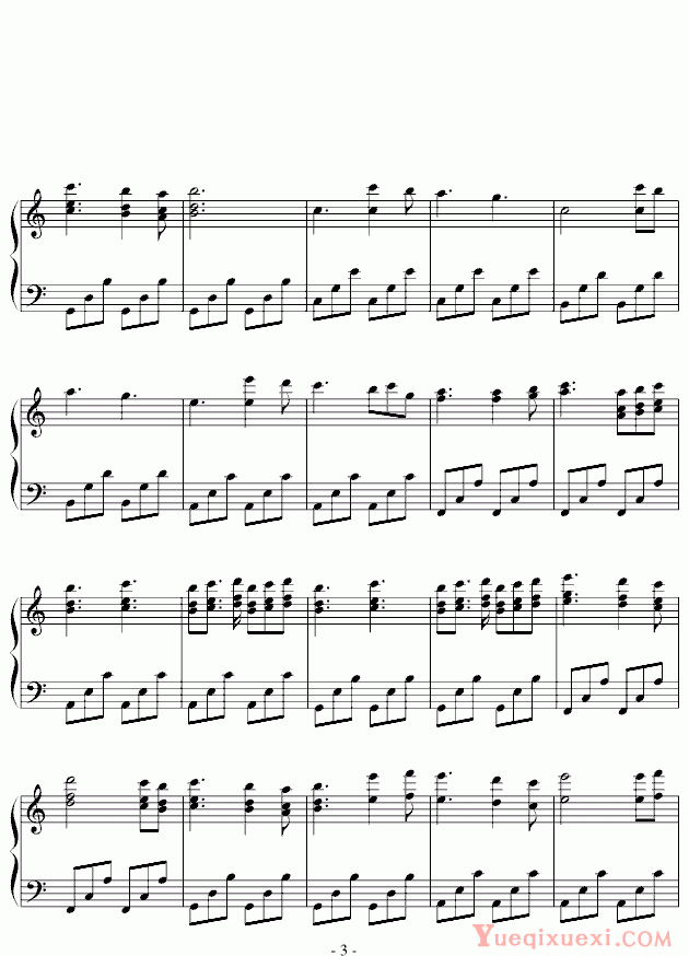 名人名曲 the Piano Guys song for sara 钢琴谱