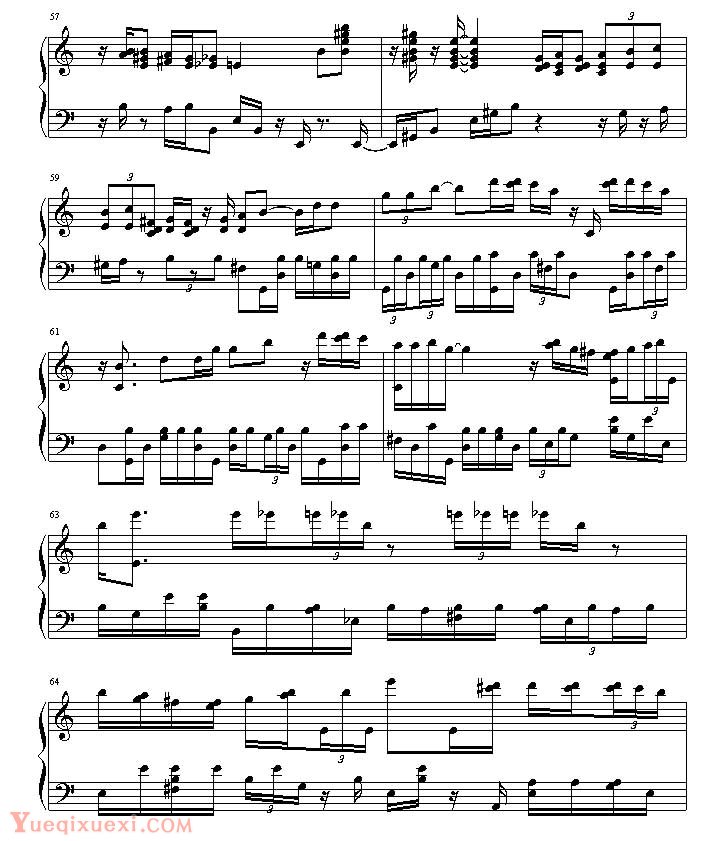 贝多芬-beethoven 绮想輪旋曲 钢琴名人名曲谱