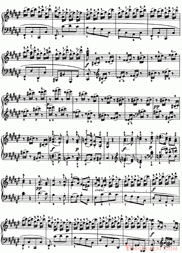 贝多芬-beethoven 第二十四钢琴奏鸣曲-Op.78