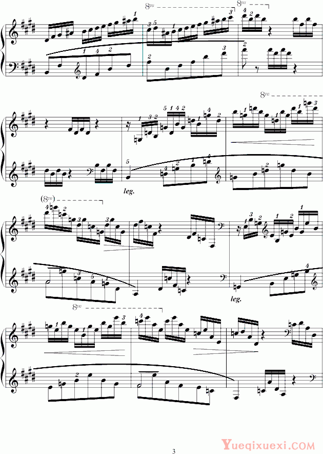 莫什科夫斯基-Moszkowski 练习曲Op.72 No.1
