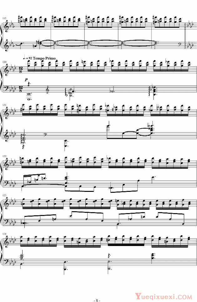 尼古拉·凯帕斯汀 Nikolai Kapustin Concert Etude Op.40 No.2 Reverie 钢琴谱