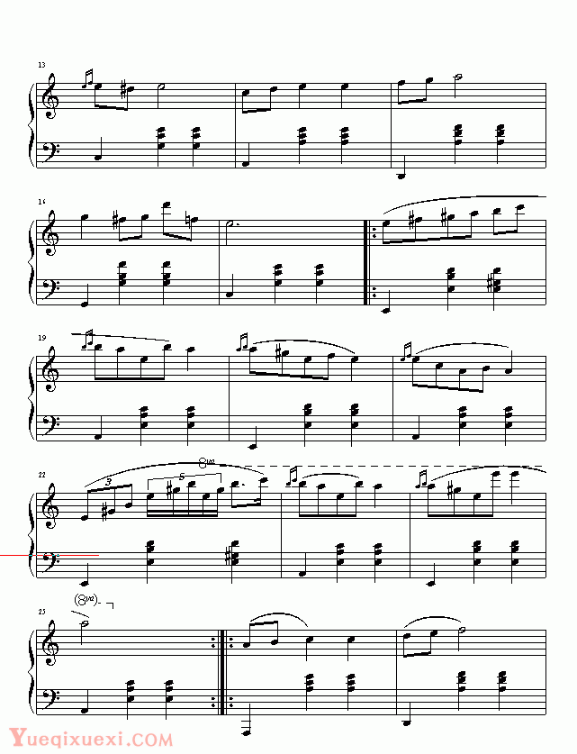 肖邦-chopin  a小调圆舞曲(钢琴名人名曲)