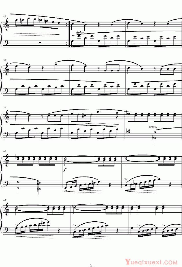 库劳 小奏鸣曲（Op20.No.1）第一乐章 钢琴谱