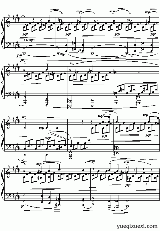(德)贝多芬：《月光奏鸣曲》第一乐章